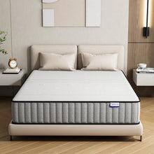 Load image into Gallery viewer, Matoresu Double Mattress 160 x 190 cm Memory Foam Height 25 cm Medium Rigid H3 Ergonomic 7 Zone Cold Foam Comfortable Breathable Fabric Cover