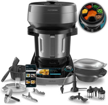 Load image into Gallery viewer, Cecotec Robot de Cuisine Mambo Black. 23 Fonctions, 10 Niveaux de Température, 1700W, 2,5 kg de Pâte, Cruche de 3,3L, 10 Vitesses, Minuterie, Température Réglable de 37 °C à 120 °C