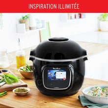 Load image into Gallery viewer, Moulinex Cookeo Touch Wifi Multicuiseur intelligent, Cuve 6 L, Haute pression, Guide pas à pas, 250 recettes intégrées, Application Moulinex CE902800, Noir