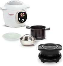 Load image into Gallery viewer, Moulinex, Cookeo Multicuiseur intelligent 6L, 150 recettes intégrées, Cuisson sans surveillance, Ecran intuitif, Guide de cuisson, Application MyMoulinex, 1600W, Blanc, 15 ans réparabilité