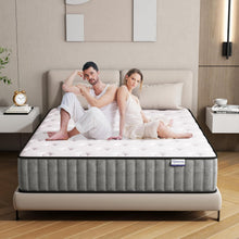 Load image into Gallery viewer, Matoresu Double Mattress 160 x 190 cm Memory Foam Height 25 cm Medium Rigid H3 Ergonomic 7 Zone Cold Foam Comfortable Breathable Fabric Cover